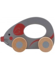 Drvena igračka za guranje Joueco – Miš -1