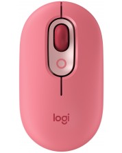 Miš Logitech - POP, optički, bežični, ružičasti -1