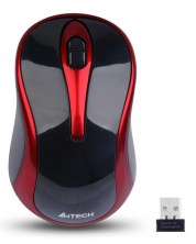 Miš A4tech - G3-280N, optički, bežični, crno/crveni -1