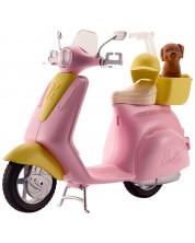 Set za igru Mattel Barbie - Moped s psićem
