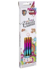 Olovke Grafix Colouring - Rainbow, 6 boja, šiljilo uključeno