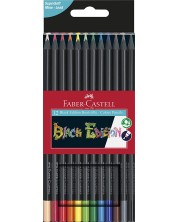 Olovke Faber Castell - Black Edition, 12 boja