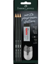 Set olovaka Faber-Castell 1111 - HB, 3 komada, s gumicom i šiljilom