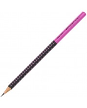 Olovka Faber-Castell Grip - HB, crna i ružičasta -1