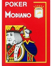 Plastične karte Modiano Jumbo Index - 4 Corner (crvene) -1
