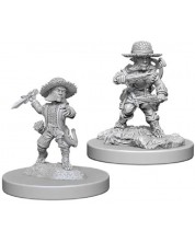 Model Pathfinder Battles Deep Cuts Unpainted Miniatures - Male Halfling Rogue