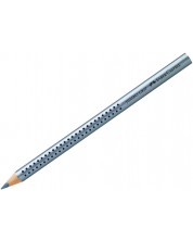 Olovka Faber Castell - Jumbo Grip, metalik, plava