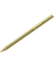 Olovka Faber Castell - Jumbo Grip, metalik, zlatna
