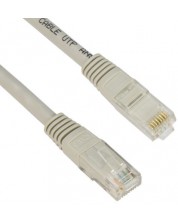 Mrežni kabel VCom - NP611-1m, RJ45/RJ45, 1m, sivi -1