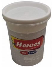 Prirodni plastelin u kutiji Heroes Play Dough – Bijeli