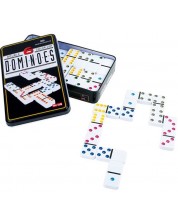 Stolna igra Small Foot - Domino, u metalnoj kutiji -1