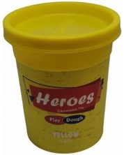 Prirodni plastelin u kutiji Heroes Play Dough – Žuti -1