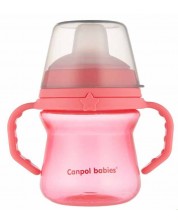 Čaša otporna na prolijevanje Canpol - 150  ml, ružičasta -1