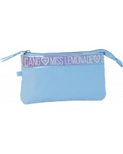 Školska pernica Miss Lemonade Holo  - Svijetlo plava, 1 zatvarač -1