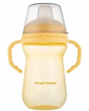 Čaša otporna na prolijevanje Canpol - 250  ml, žuta -1