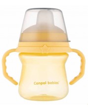 Čaša otporna na prolijevanje Canpol - 150  ml, žuta -1