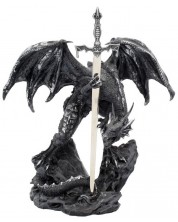 Nož za pisma Nemesis Now Adult: Dragons - Black Dragon, 22 cm