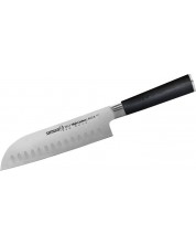 Nož Santoku Samura - MO-V, 18 cm, šuplja osnova