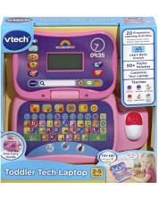 Edukativna igračka Vtech - Laptop, ružičasti (na engleskom) -1