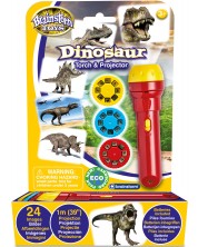 Edukativna igračka Brainstorm – Fenjer s reflektorom, Dino -1