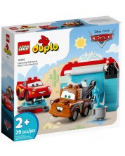 Konstruktor LEGO Duplo - Zabava u autopraonici s McQueenom i Matthewom (10996) -1
