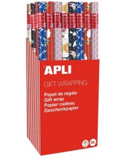 Papir za pakiranje  Apli - 2 х 0.70 m, crvena -1