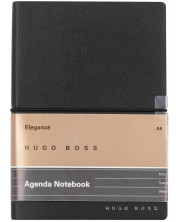 Rokovnik Hugo Boss Elegance Storyline - A6, s linijama, crni