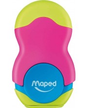 Gumica-šiljilo Maped Loopy - Soft Touch, ružičasta