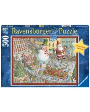 Slagalica Ravensburger od 500 dijelova - Božić dolazi!