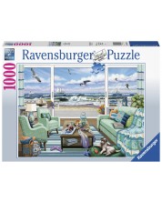 Slagalica Ravensburger od 1000 dijelova - Bijeg na obalu -1