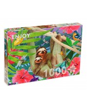 Slagalica Enjoy od 1000 dijelova - Slatki ljenjivci -1