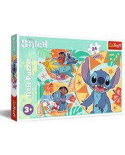 Slagalica Trefl od 24 maxi dijela - Sretan dan Lilo i Stitch