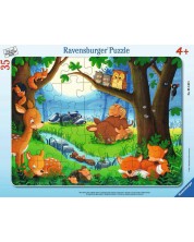 Puzzle Ravensburger od 35 dijelova - Spavajuće šumske životinje