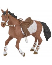 Figurica Papo Horses, foals and ponies – Smeđi konj sa sedlom