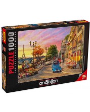Puzzle Anatolian od 1000 dijelova - Zalazak sunca, Pariz, Dominic Davison