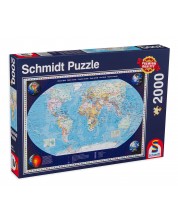 Slagalica Schmidt od 2000 dijelova - Karta svijeta