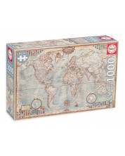 Slagalica Educa od 1000 mini dijelova - Politička karta svijeta, minijatura