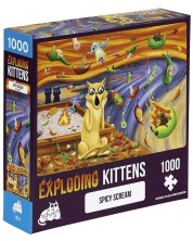 Slagalica Exploding Kittens od 1000 dijelova - Mačji vrisak