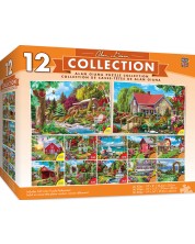 Puzzle Master Pieces 12 u 1 - Prekrasni vrtovi i ruralni krajolici