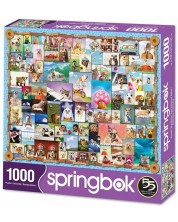 Slagalica Springbok od 1000 dijelova - Kolaž sa životinjama -1