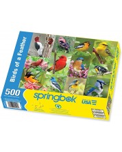 Slagalica Springbok od 500 dijelova - Ptičice u šumi -1