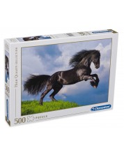 Slagalica Clementoni od 500 dijelova - Frezijski crni konj
