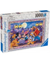 Slagalica Ravensburger od 1000 dijelova - Mickey i Minnie na večeri