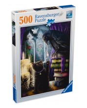 Slagalica Ravensburger od 500 dijelova - Mačka i gavran