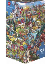 Puzzle Heye od 2000 dijelova - Vrijeme za kamping 
