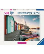 Slagalica Ravensburger od 500 dijelova - Kuće za čamce u Smogenu -1