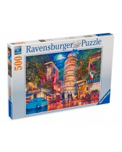 Slagalica Ravensburger od 500 dijelova - Večer u Pisi