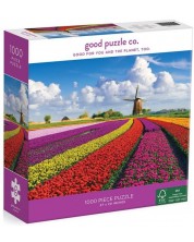 Slagalica Good Puzzle od 1000 dijelova - Cvijeće u Nizozemskoj -1