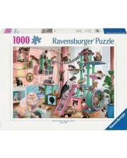 Slagalica Ravensburger od 1000 dijelova - Rajsko mačje stablo -1