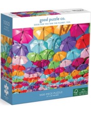 Slagalica Good Puzzle od 1000 dijelova - Cvjetni kišobrani -1